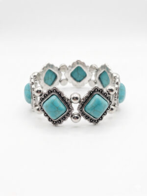 Azure Harmony Bracelet | Turquoise & Silver Bracelet | Ellise