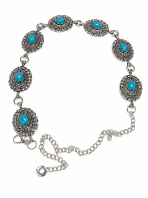 Turquoise Nomad Belt | Boho Western Statement Belt | Ellise